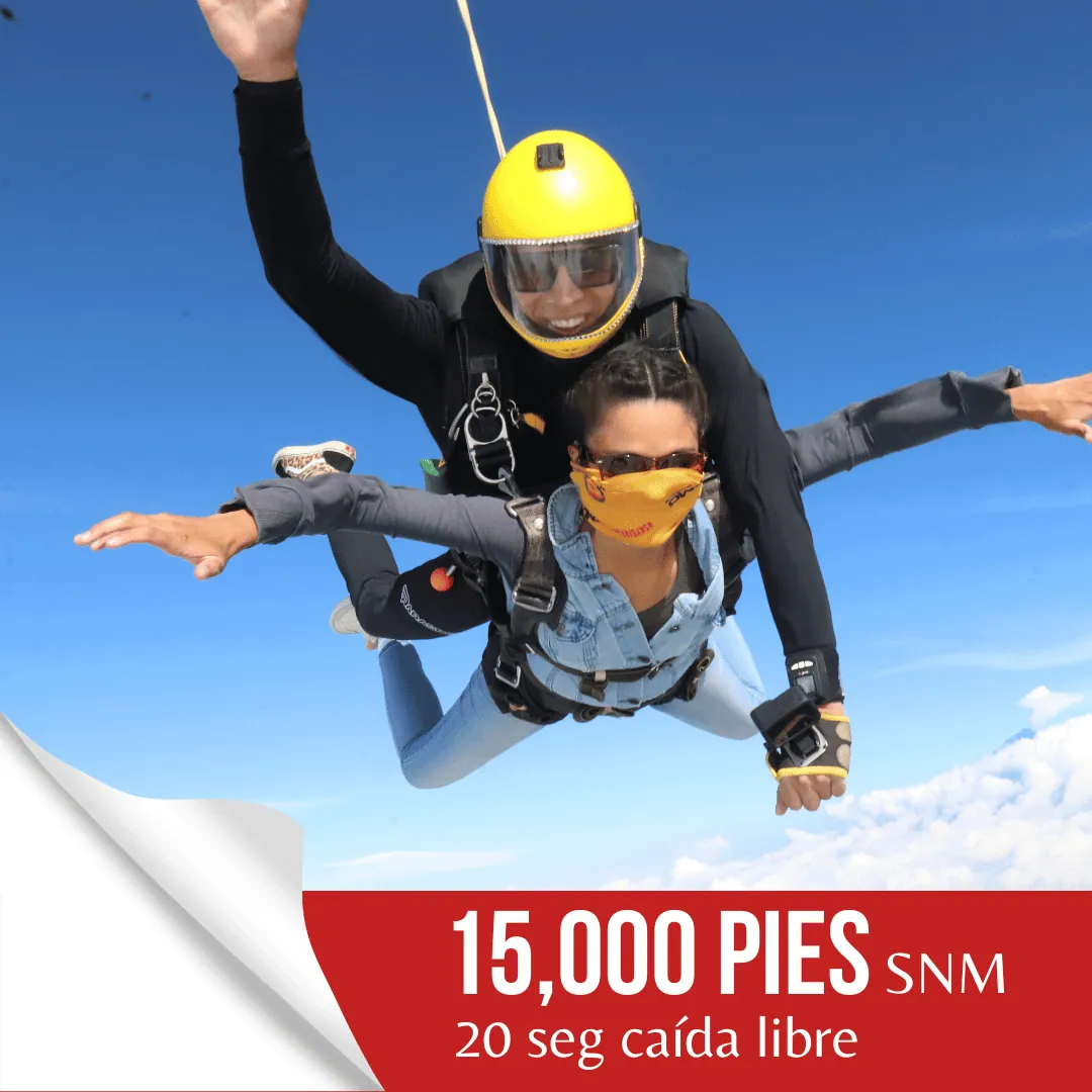 Salto tandem 17000 pies SNM